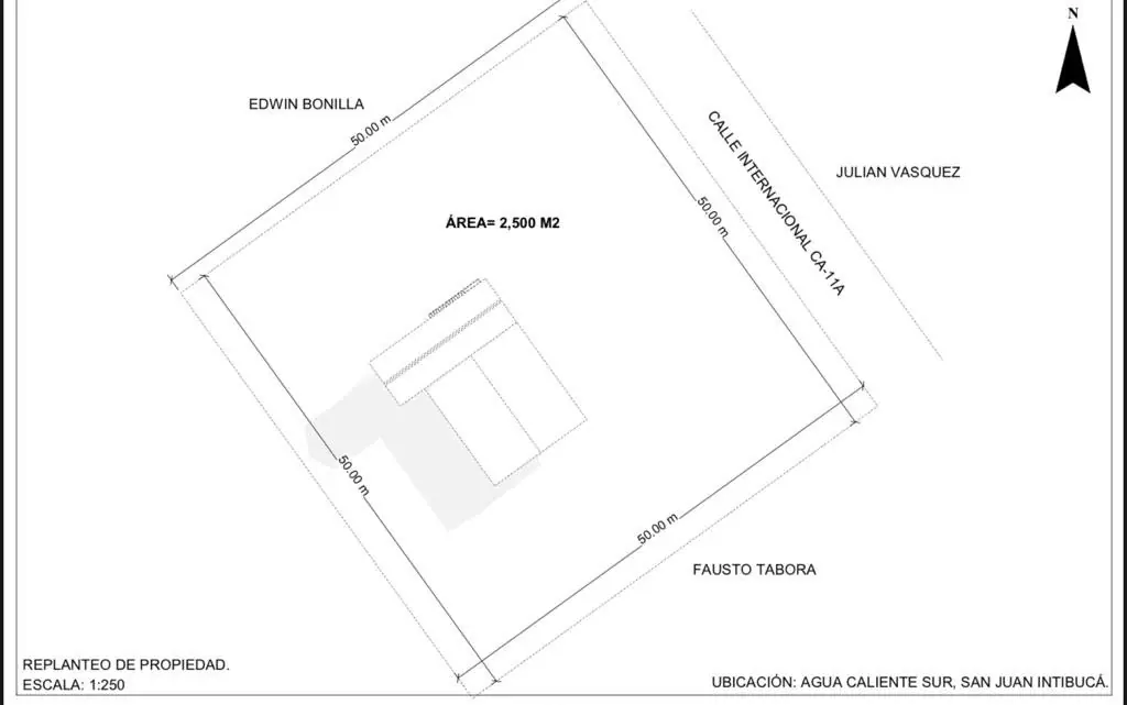 Lote Comercial con Bodega y Oficinas sobre CA-11A, San Juan, Intibucá