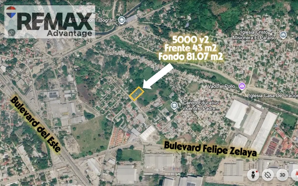Terreno en Venta – 5,000 v² | San Pedro Sula